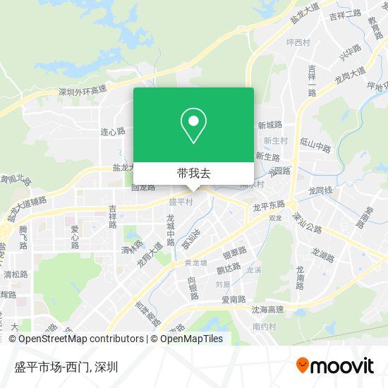 盛平市场-西门地图