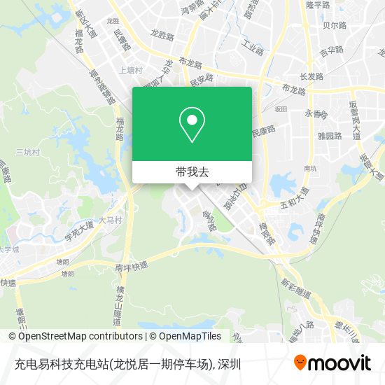 充电易科技充电站(龙悦居一期停车场)地图