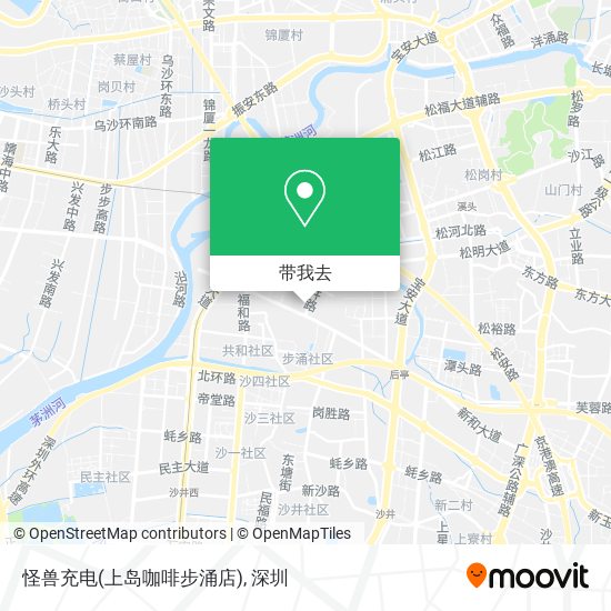 怪兽充电(上岛咖啡步涌店)地图