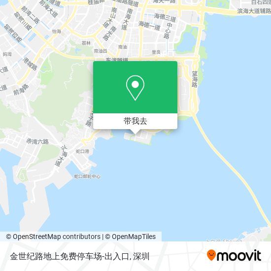 金世纪路地上免费停车场-出入口地图