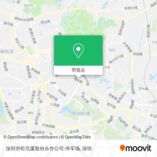 深圳市松元厦股份合作公司-停车场地图