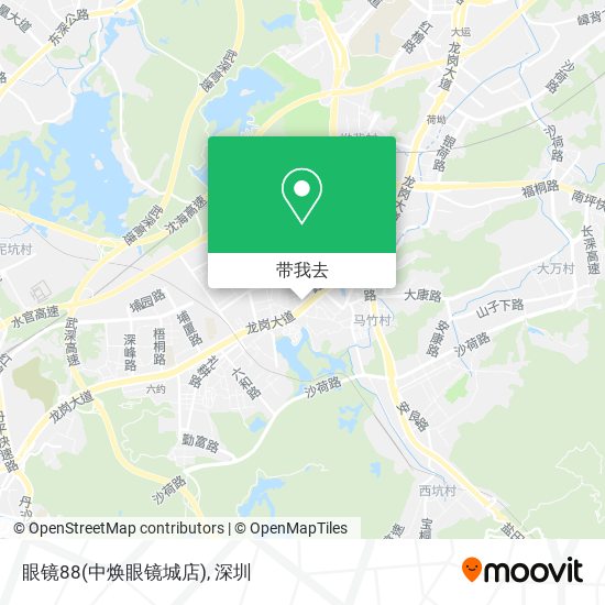 眼镜88(中焕眼镜城店)地图