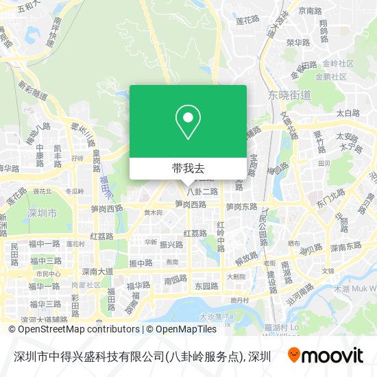 深圳市中得兴盛科技有限公司(八卦岭服务点)地图