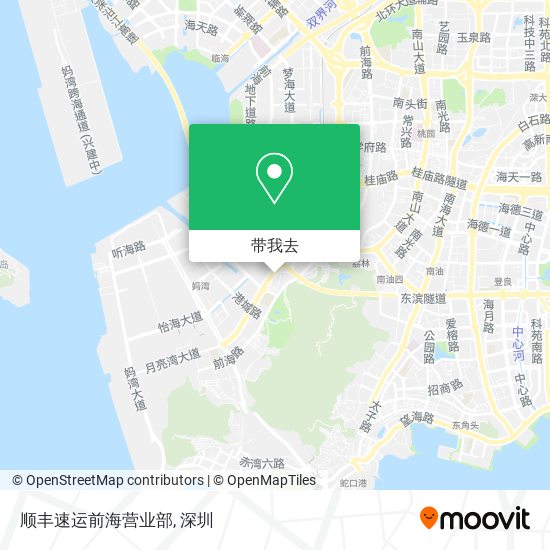顺丰速运前海营业部地图