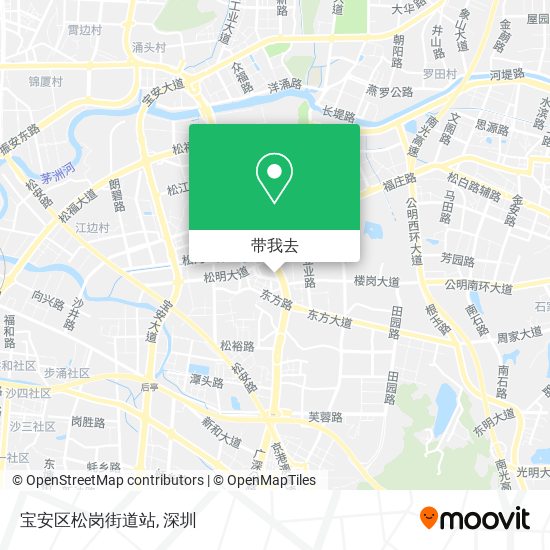 宝安区松岗街道站地图