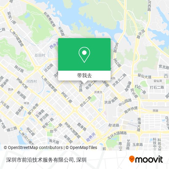 深圳市前沿技术服务有限公司地图