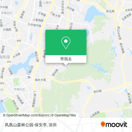 凤凰山森林公园-保安亭地图