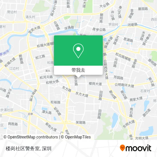 楼岗社区警务室地图