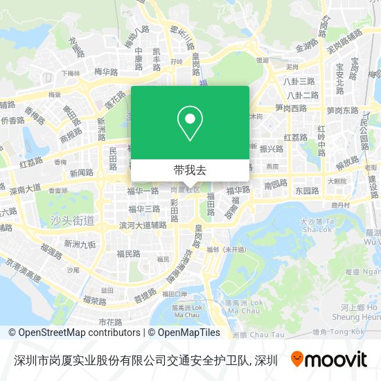 深圳市岗厦实业股份有限公司交通安全护卫队地图