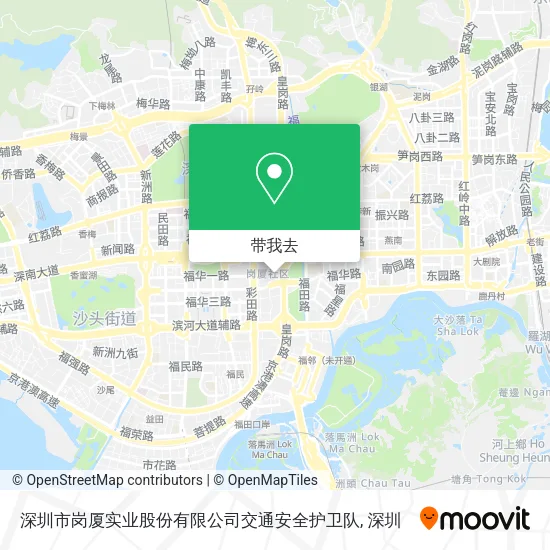 深圳市岗厦实业股份有限公司交通安全护卫队地图
