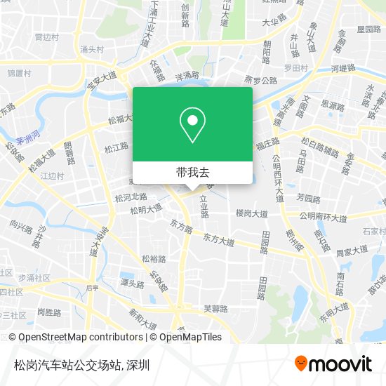 松岗汽车站公交场站地图