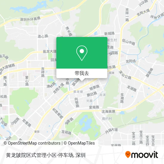 黄龙陂院区式管理小区-停车场地图