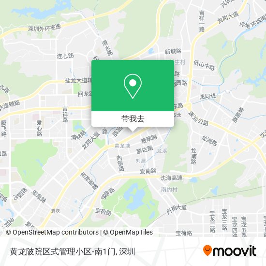 黄龙陂院区式管理小区-南1门地图