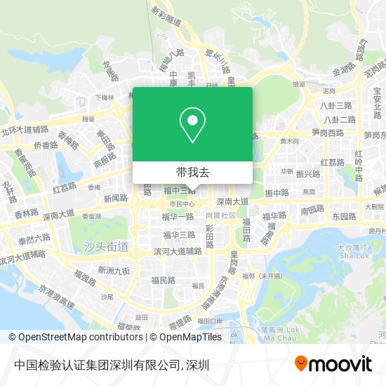 中国检验认证集团深圳有限公司地图