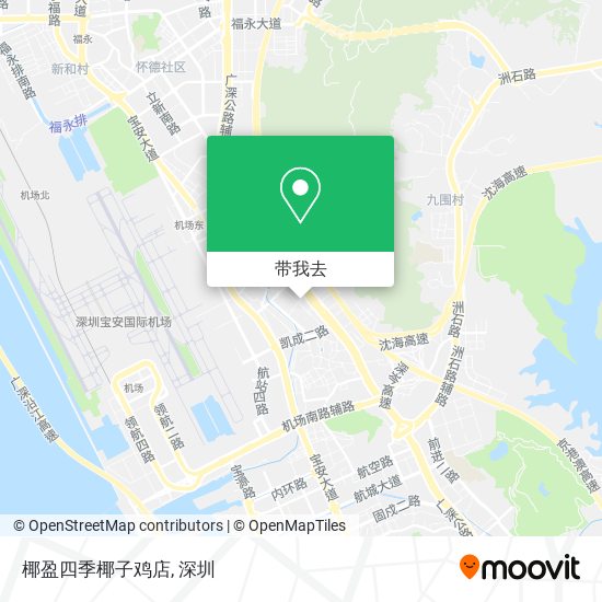 椰盈四季椰子鸡店地图