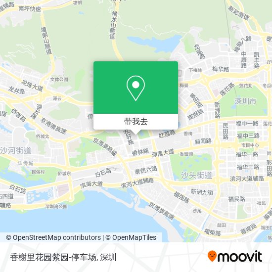 香榭里花园紫园-停车场地图