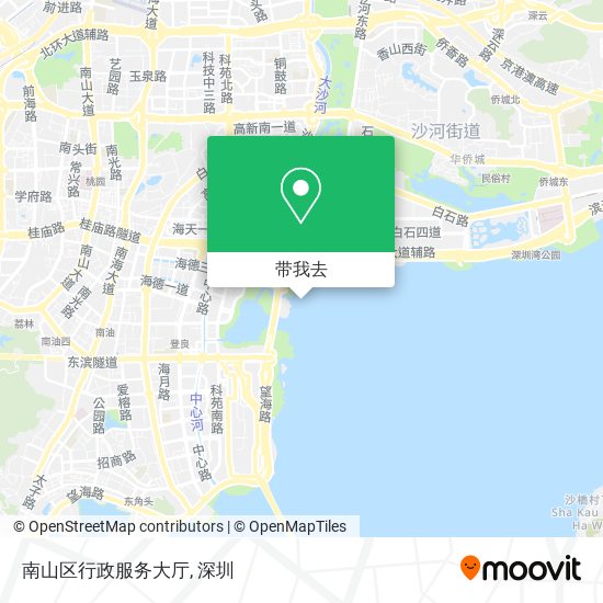 南山区行政服务大厅地图