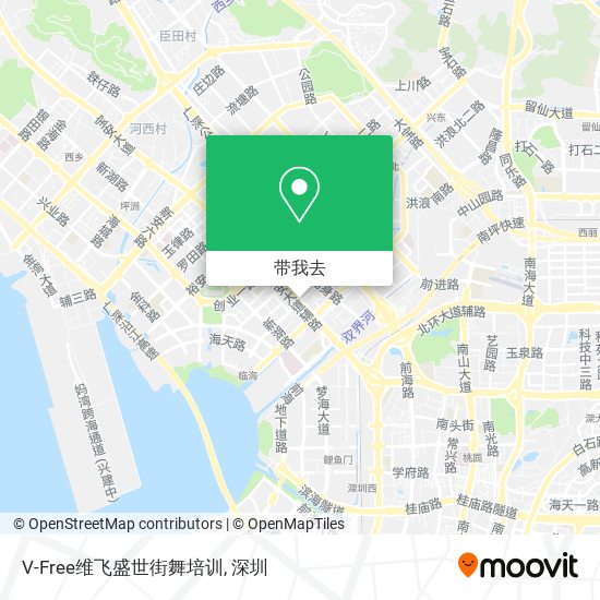 V-Free维飞盛世街舞培训地图