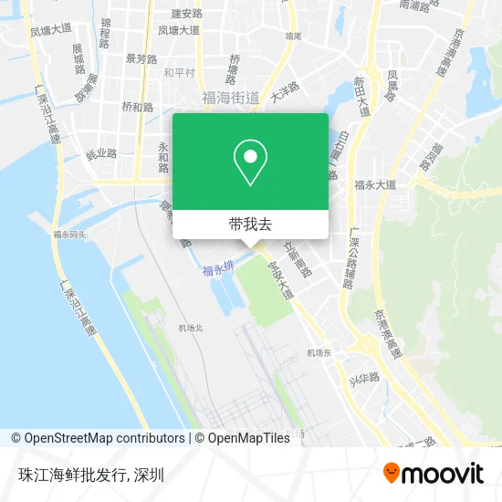 珠江海鲜批发行地图