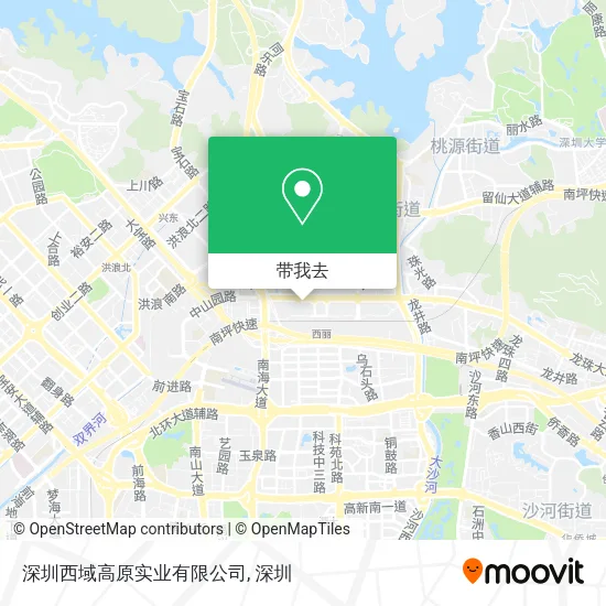 深圳西域高原实业有限公司地图