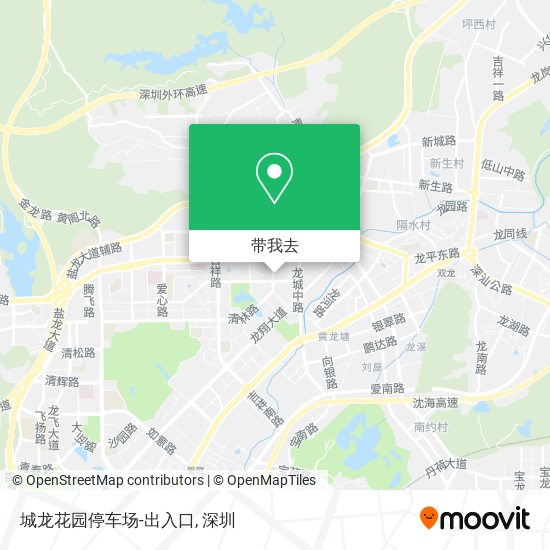 城龙花园停车场-出入口地图