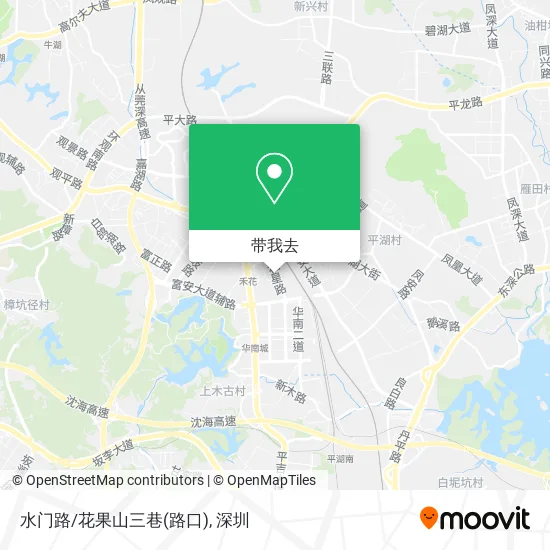 水门路/花果山三巷(路口)地图