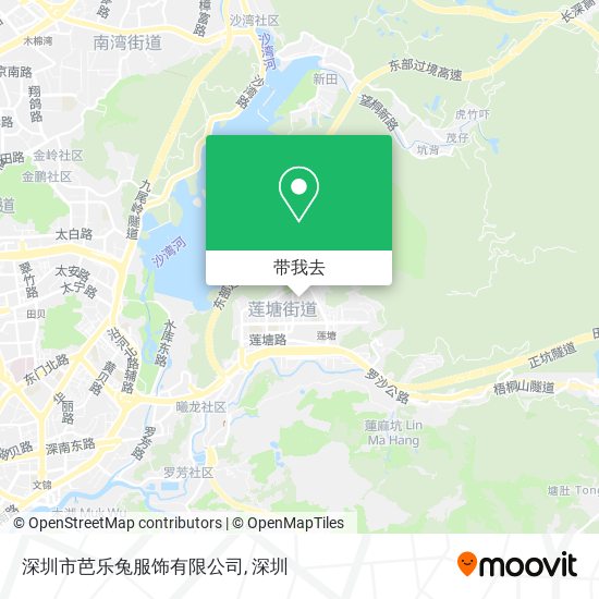 深圳市芭乐兔服饰有限公司地图