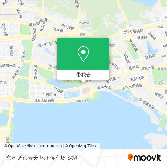京基·碧海云天-地下停车场地图