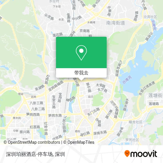 深圳珀丽酒店-停车场地图