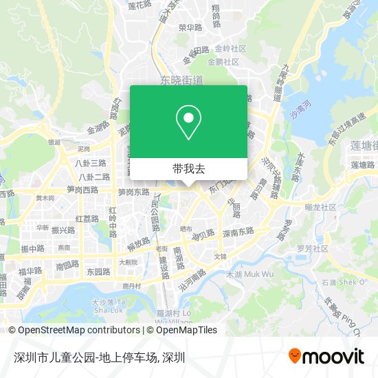 深圳市儿童公园-地上停车场地图
