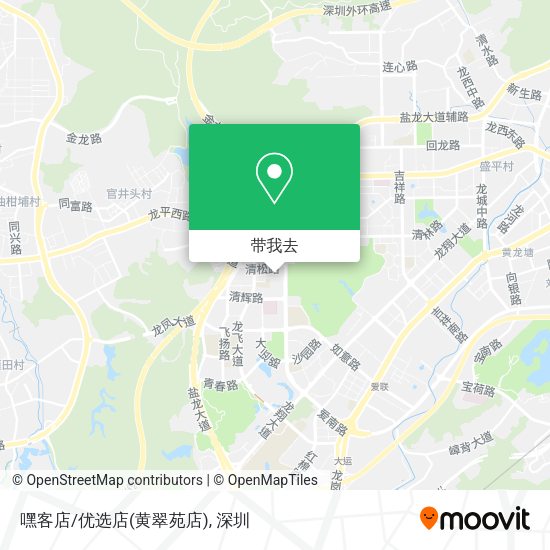 嘿客店/优选店(黄翠苑店)地图