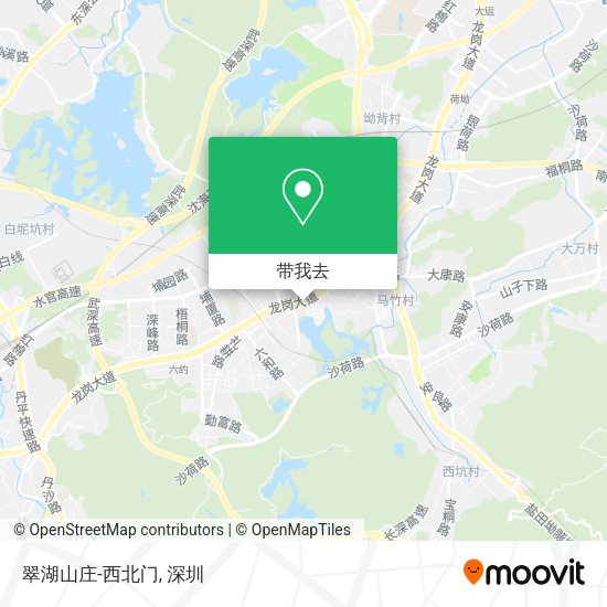 翠湖山庄-西北门地图