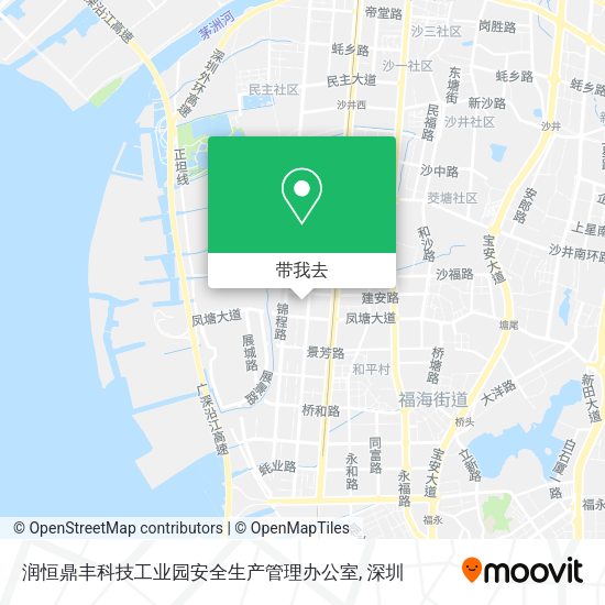 润恒鼎丰科技工业园安全生产管理办公室地图
