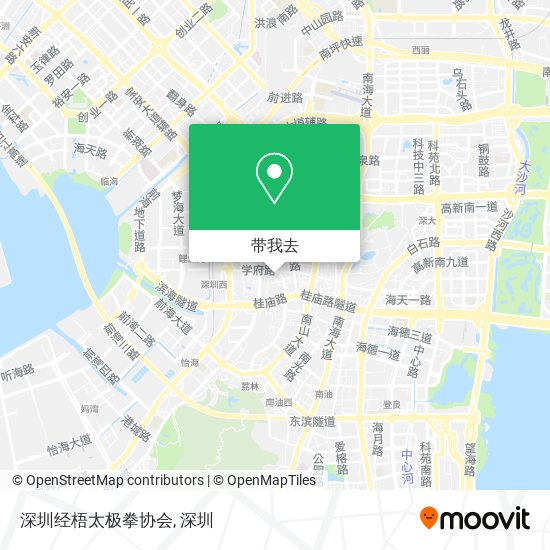 深圳经梧太极拳协会地图