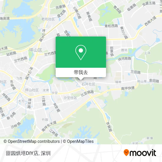 甜园烘培DIY店地图