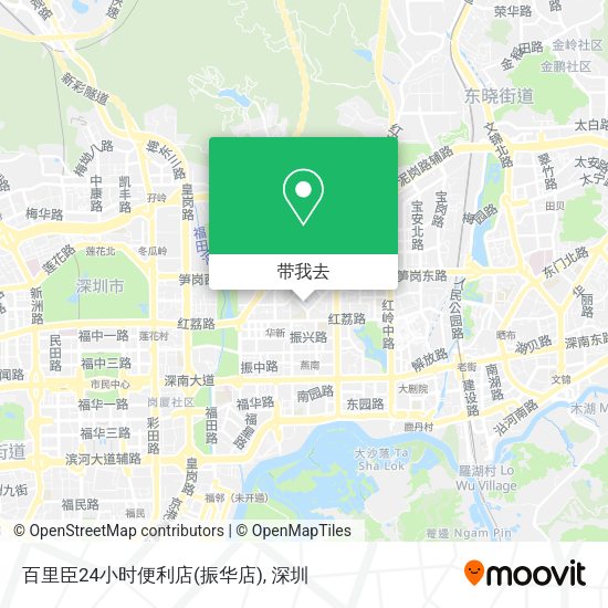百里臣24小时便利店(振华店)地图