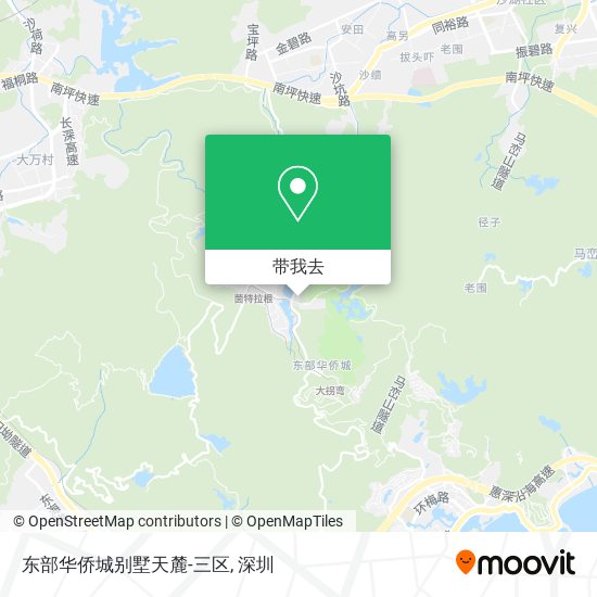 东部华侨城别墅天麓-三区地图