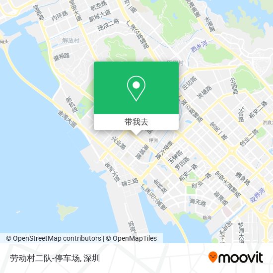 劳动村二队-停车场地图