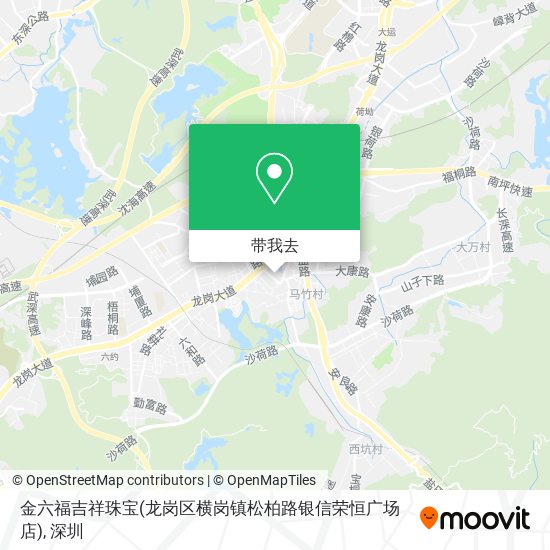 金六福吉祥珠宝(龙岗区横岗镇松柏路银信荣恒广场店)地图