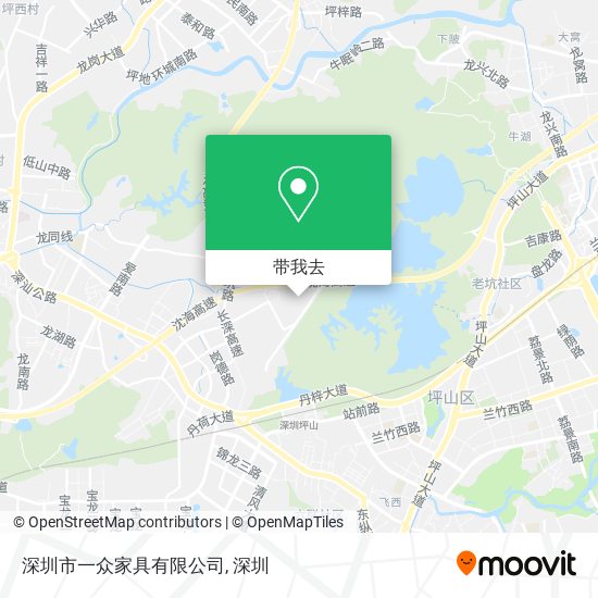 深圳市一众家具有限公司地图