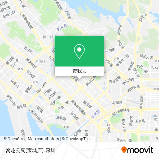 窝趣公寓(宝城店)地图