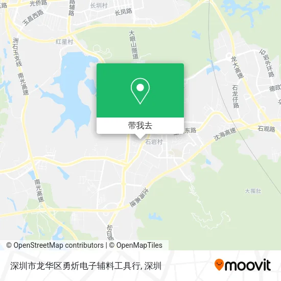 深圳市龙华区勇炘电子辅料工具行地图