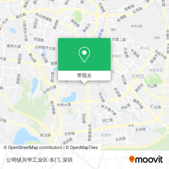 公明镇兴华工业区-东门地图