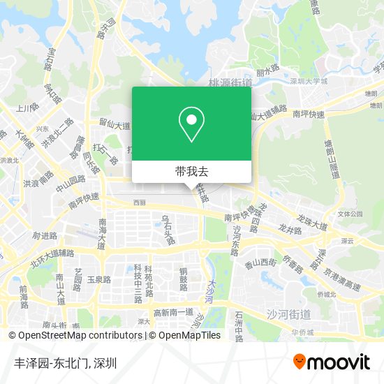 丰泽园-东北门地图
