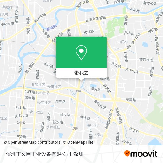 深圳市久巨工业设备有限公司地图