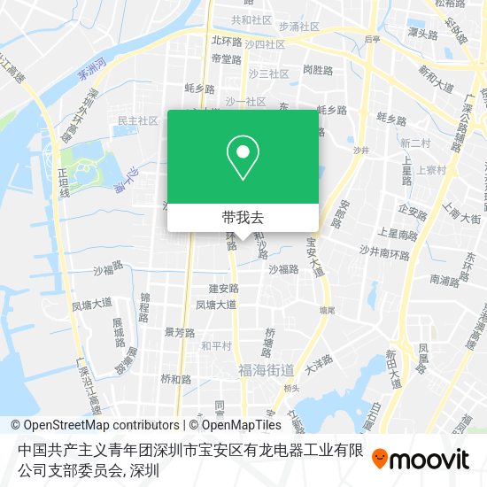 中国共产主义青年团深圳市宝安区有龙电器工业有限公司支部委员会地图