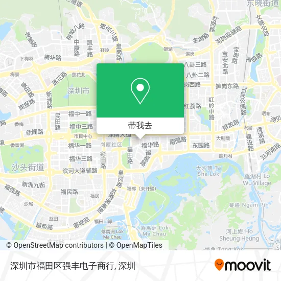 深圳市福田区强丰电子商行地图