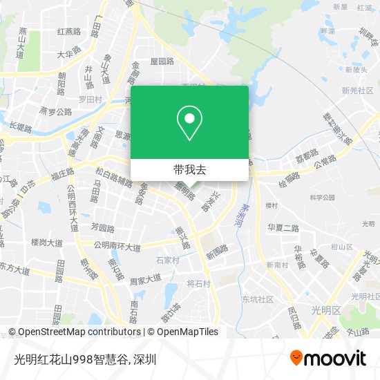光明红花山998智慧谷地图