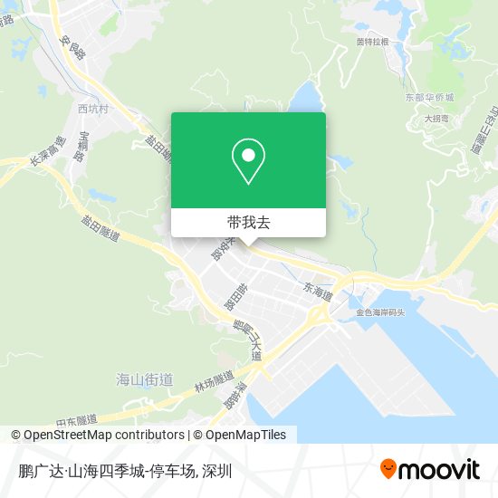 鹏广达·山海四季城-停车场地图