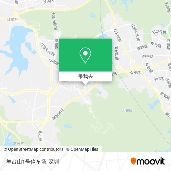 羊台山1号停车场地图